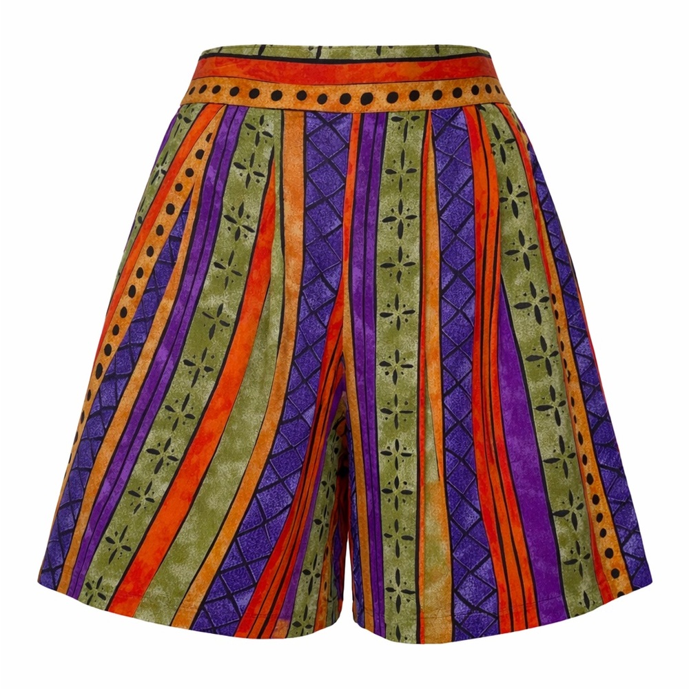 Mikaela Bermuda Comfy Loose House Shorts Women SZ S Vacation Resortwear Grunge